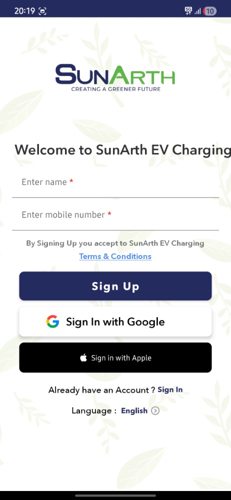 Sign In Options